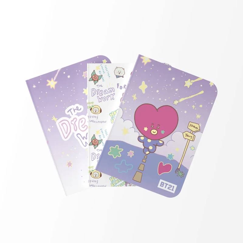 BT21 TATA A6 užrašų knygelių rinkinys, 3 vnt.