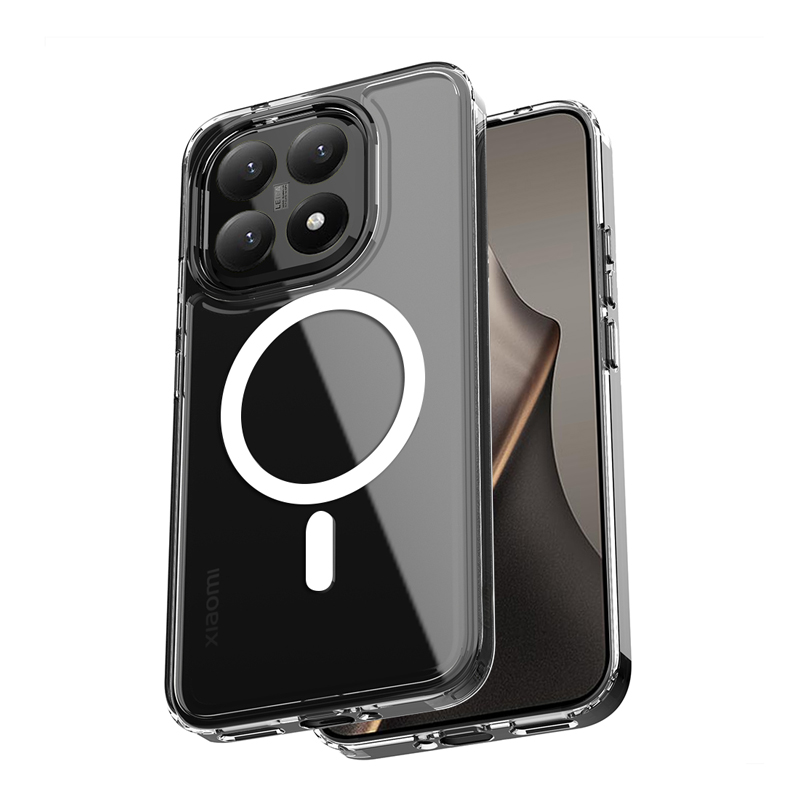 Crong Hybrid Clear Magnetic MagSafe dėklas, skirtas Xiaomi 15T, skaidrus