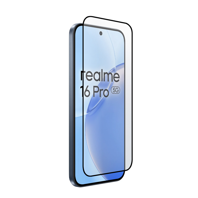 Crong 3D Armour Glass Lite per visą paviršių klijuojamas grūdintas apsauginis ekrano stiklas, skirtas Realme 16 Pro 5G