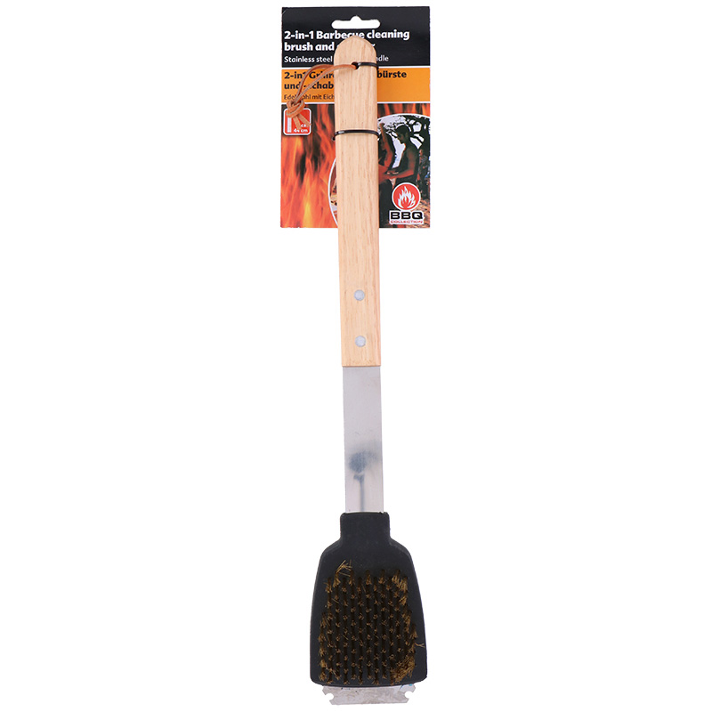 Kepsninės valymo šepetys BBQ su grandikliu, 44 cm