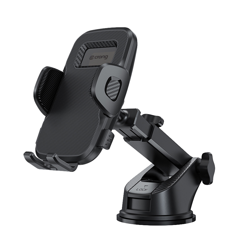 Crong Carclip car phone mount for dashboard or windscreen, black