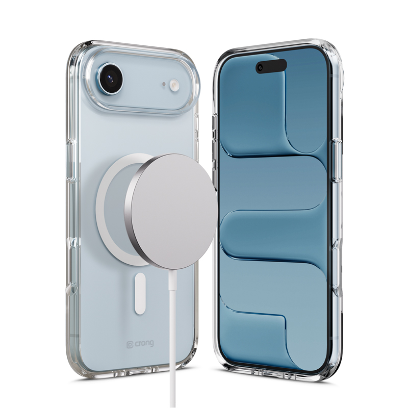 Crong Clear MAG Cover MagSafe dėklas, skirtas iPhone Air, skaidrus