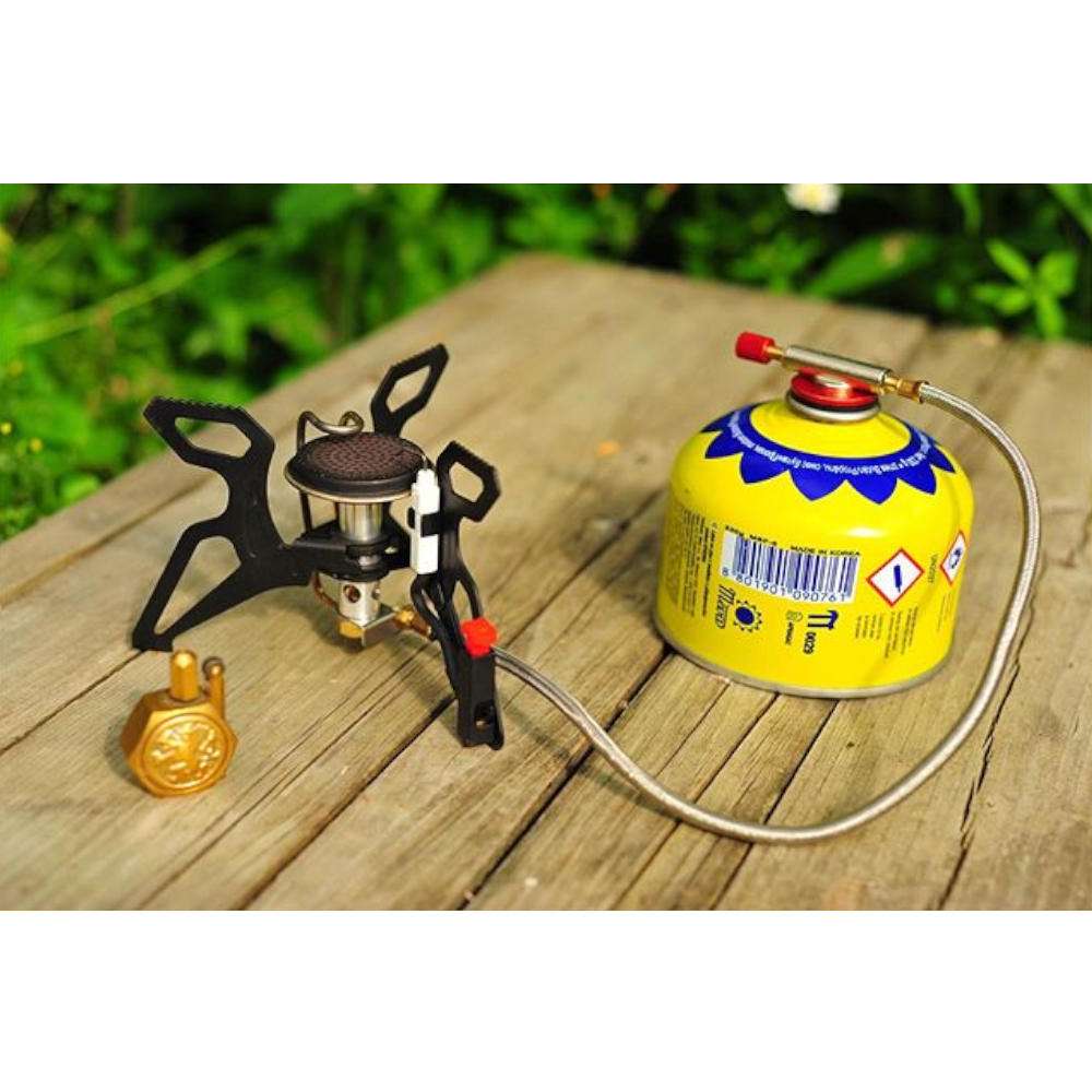 Meva „SPIDER PRO“ turistinė dujinė viryklė ir šildytuvas dujų kasetėms, 3 kW, su pjezoelektriniu uždegimu