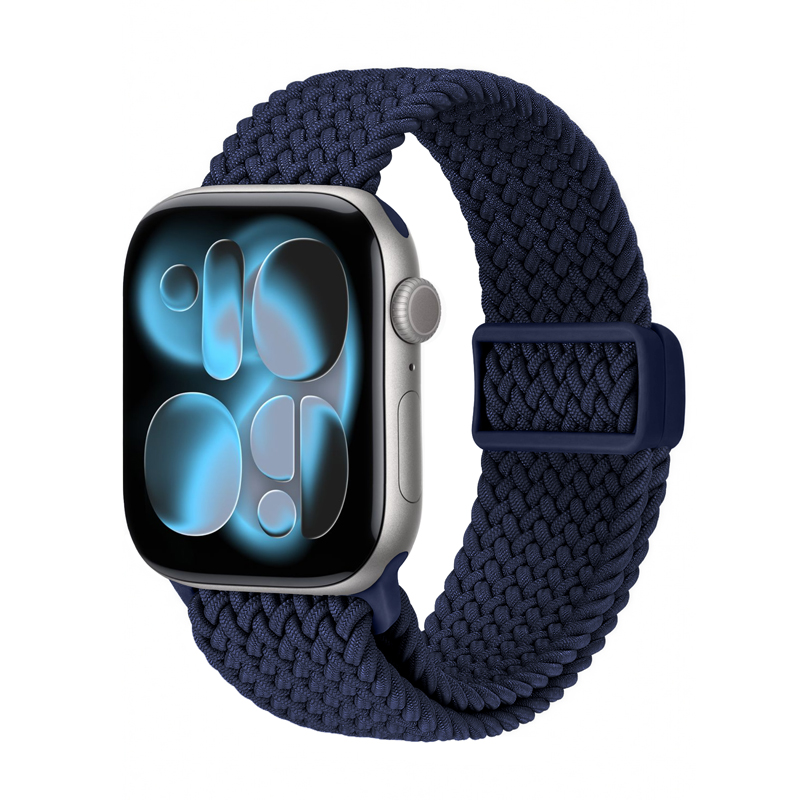 Crong Wave Band pintas Apple Watch dirželis, 38/40/41/42 mm, tamsiai mėlynas