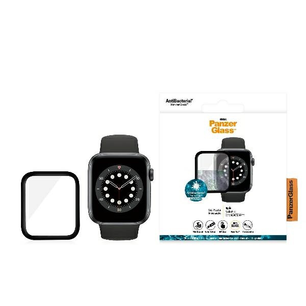 PanzerGlass Curved case for Apple Watch 44mm Antibacterial - black