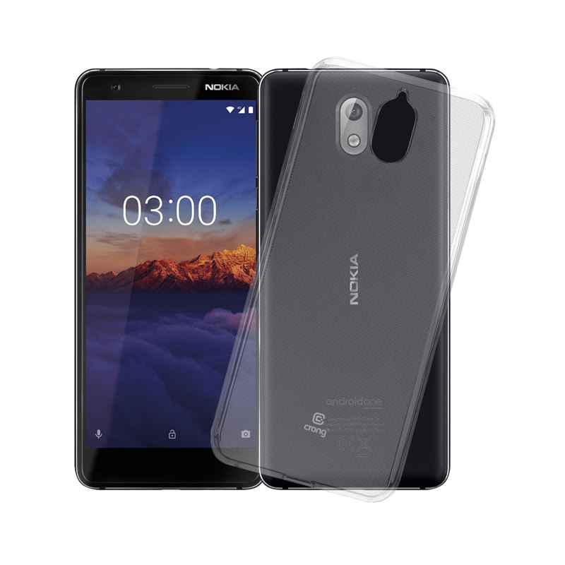 Crong Crystal Slim dėklas, skirtas Nokia 3.1, skaidrus