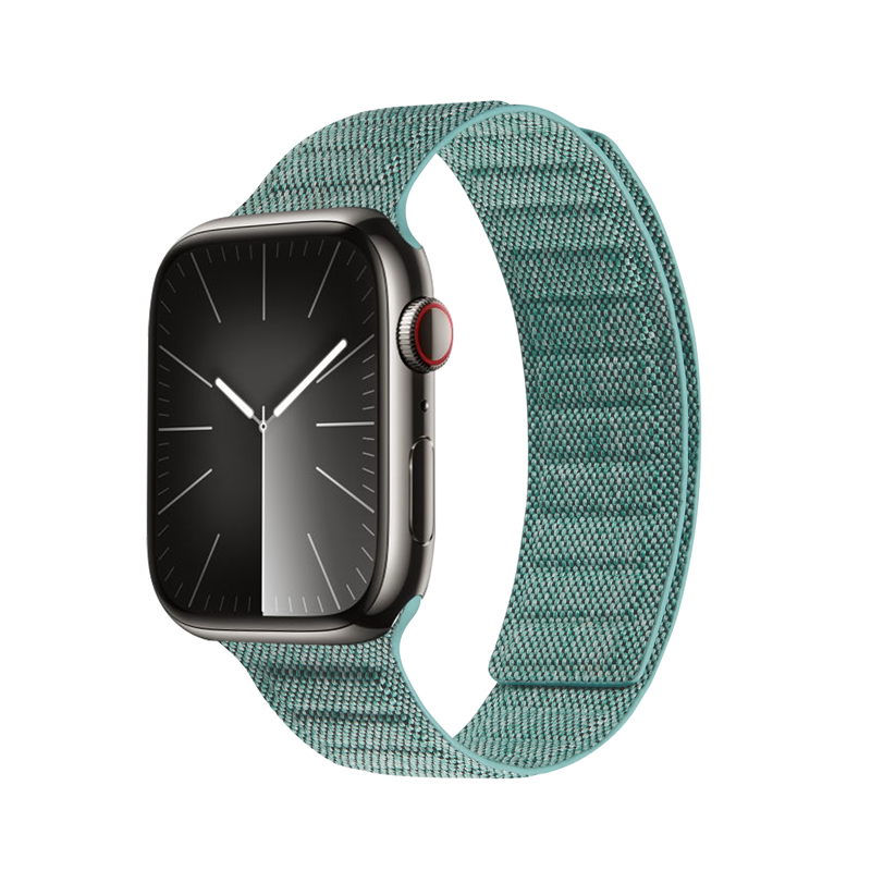 Crong Melange magnetinis dirželis, skirtas Apple Watch 44 / 45 / 46 / 49 mm, turkio spalvos melanžas