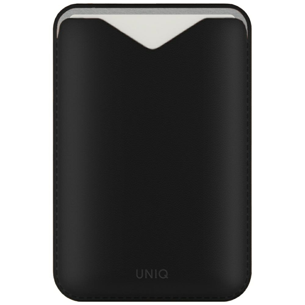 Uniq Lyden Evo magnetinis „MagSafe“ kortelių dėklas telefonui – juodas
