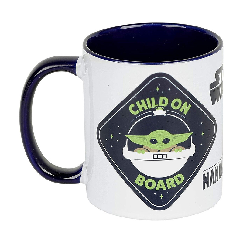 Star Wars The Mandalorian Baby Yoda keraminis puodelis dovanų dėžutėje, 300 ml