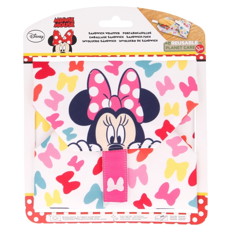 Minnie Mouse daugkartinis sumuštinio įvyniojimo lakštas