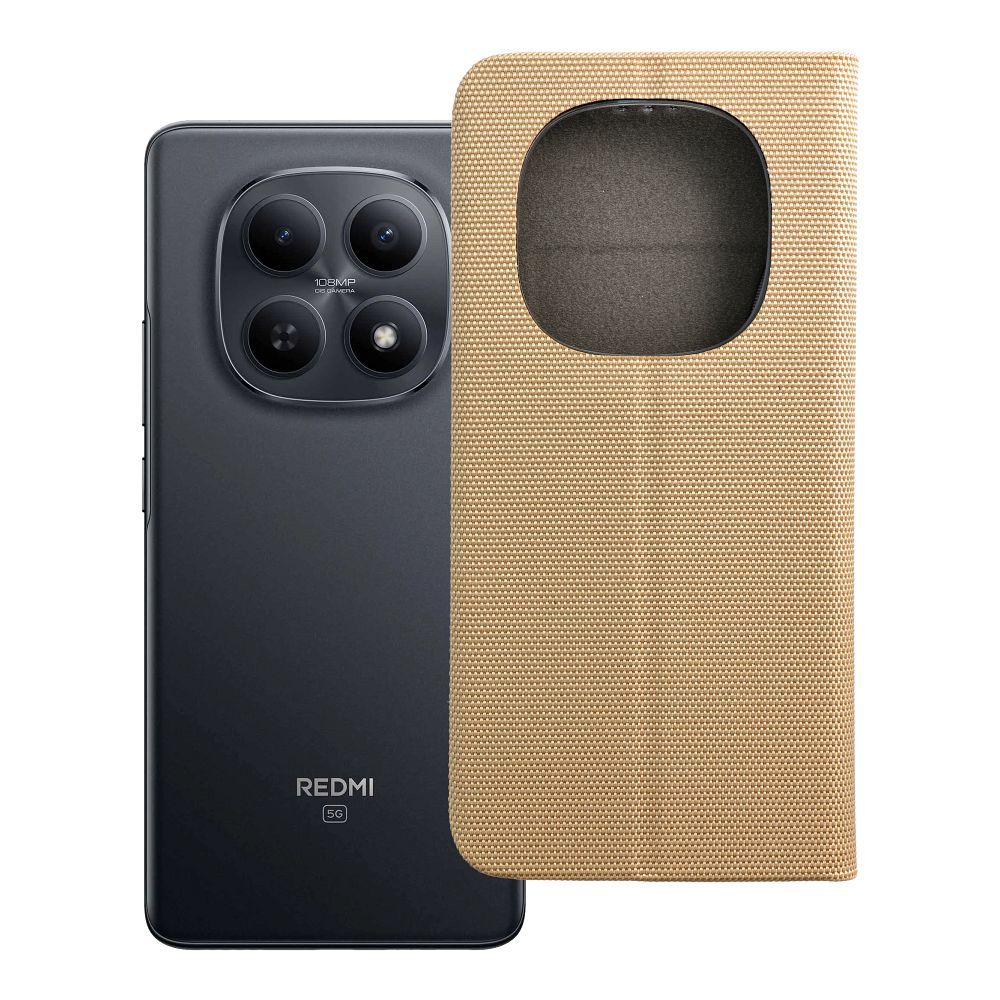 SENSITIVE knygutės dėklas XIAOMI Redmi Note 15 5G auksinis