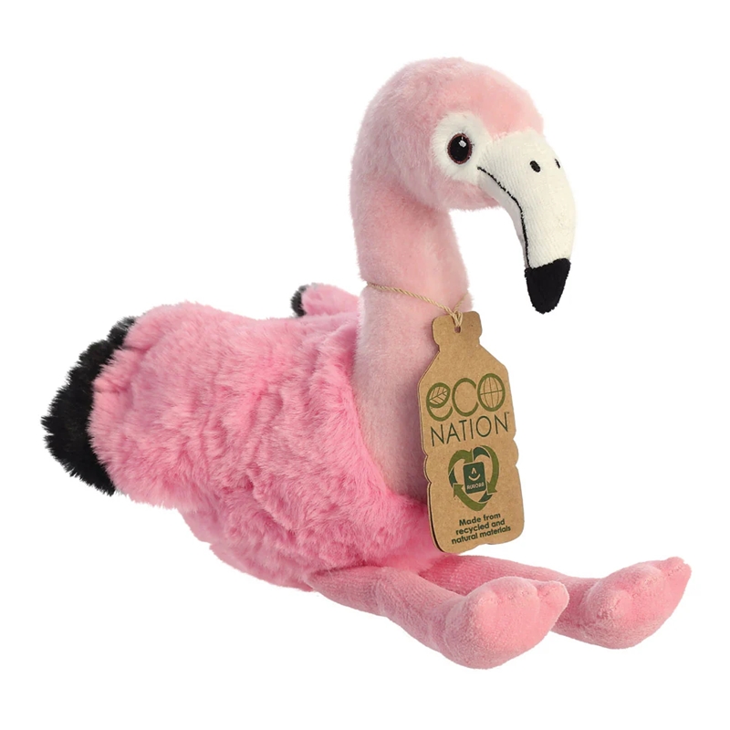 Eco Nation ekologiškas pliušinis flamingas, 24 cm