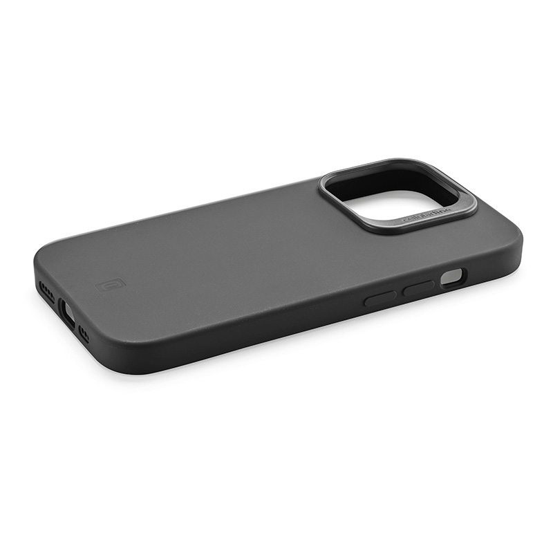 Cellularline Sensation Plus dėklas, skirtas iPhone 15 Pro Max, su antimikrobine „Microban“ danga, juodas