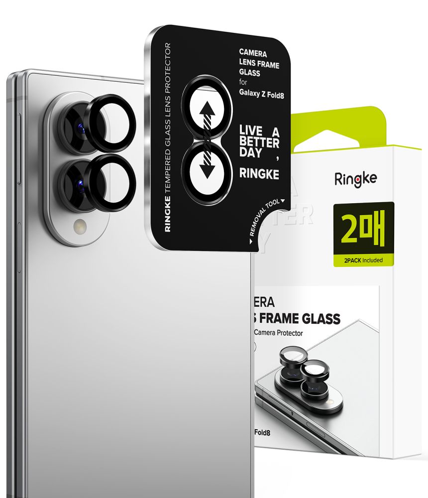 Защита рамки камеры Ringke для Samsung Galaxy Z Fold 8, чёрная, 2 шт.
