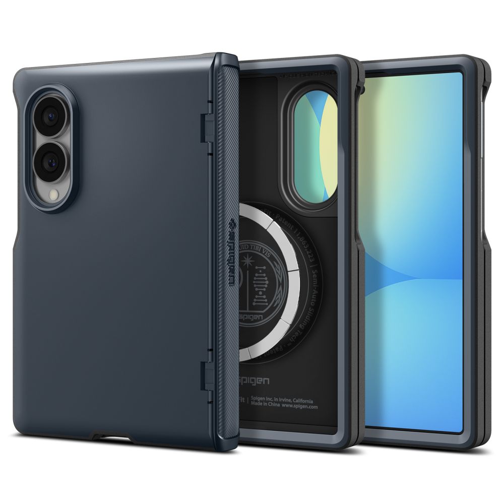 Spigen Slim Armor Pro MagSafe dėklas, skirtas Samsung Galaxy Z Fold8 – tamsiai pilkas