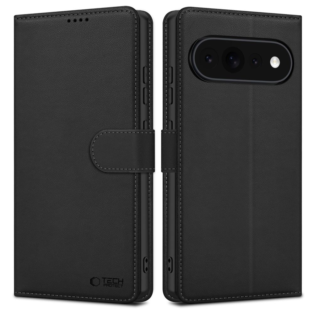 Tech-Protect Wallet dėklas, skirtas „Google Pixel 11 / 11 Pro“ – matinis juodas
