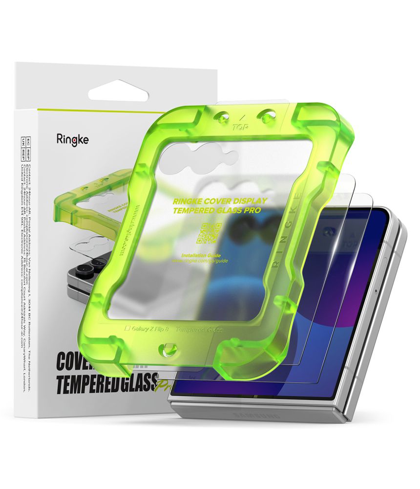Ringke Cover Display Pro 2-Pack Tempered Glass for Samsung Galaxy Z Flip 8