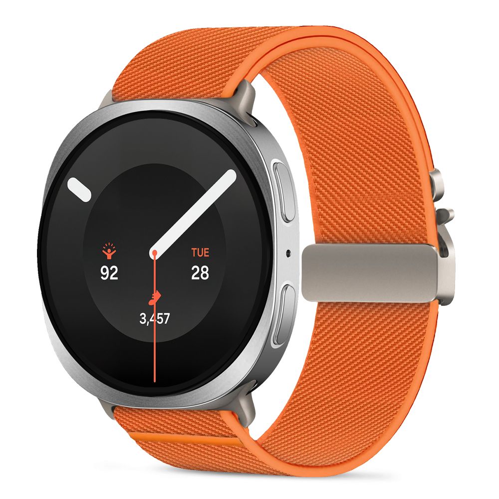 Tech-Protect Nylon Clasp dirželis, skirtas „Samsung Galaxy Watch 40/44/46 mm“ – oranžinis
