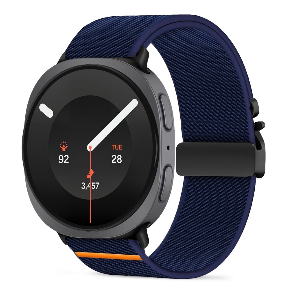 Tech-Protect Nylon Clasp dirželis, skirtas „Samsung Galaxy Watch 40/44/46 mm“ – tamsiai mėlynas