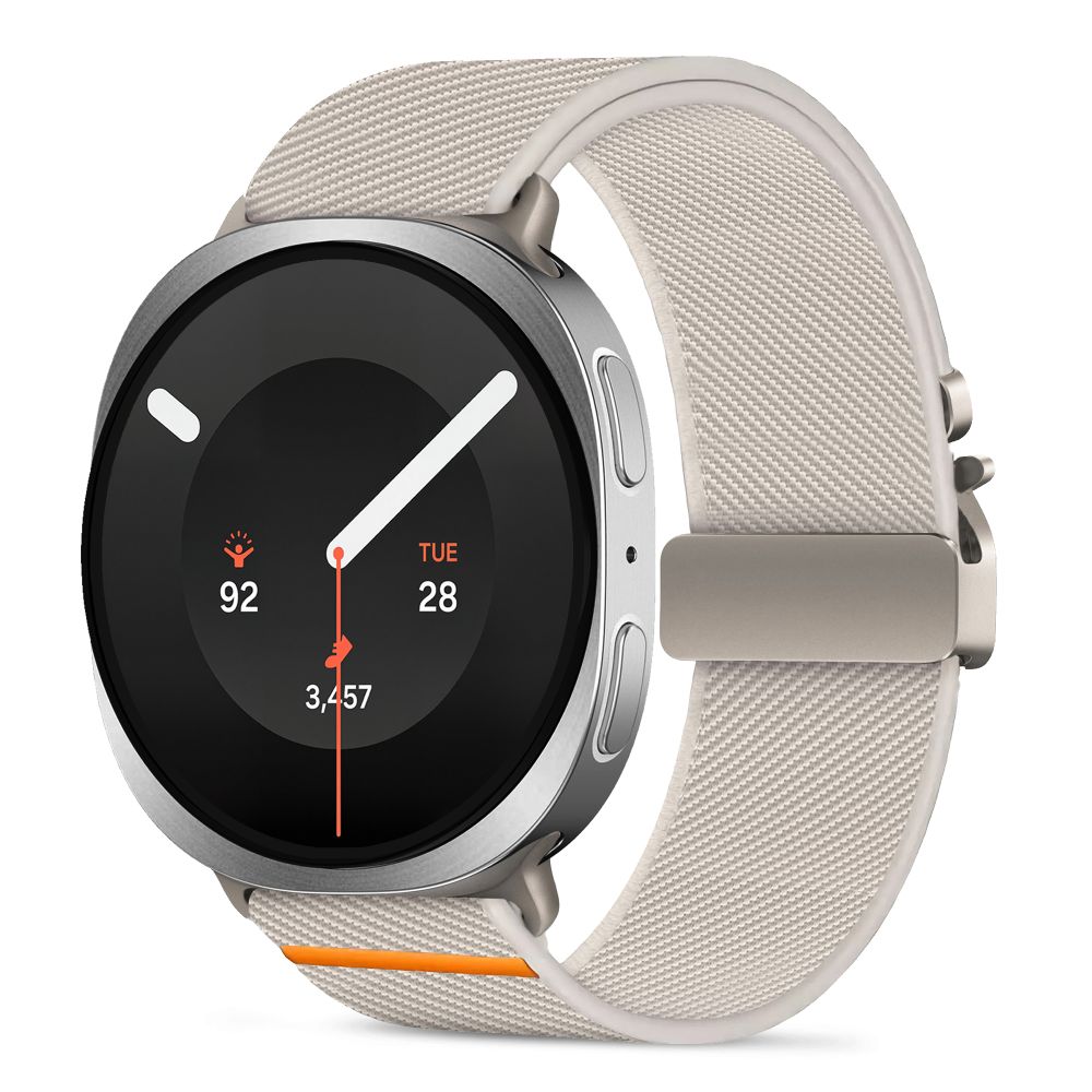 Tech-Protect Nylon Clasp dirželis, skirtas „Samsung Galaxy Watch 40/44/46 mm“ – smėlio spalvos