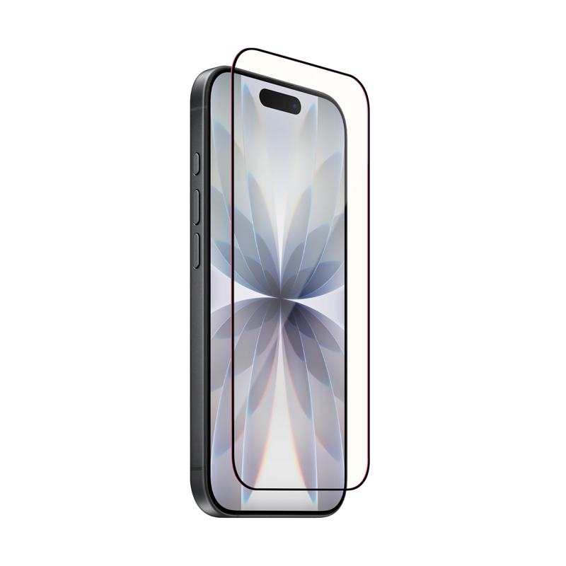 Crong OptiRed Glass grūdintas apsauginis ekrano stiklas su mėlynos šviesos filtru, skirtas iPhone 17