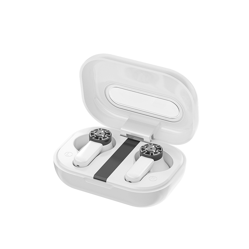 WEKOME VA06 Vanguard Series Bluetooth 5.2 TWS belaidės ausinės su įkrovimo dėklu, baltos
