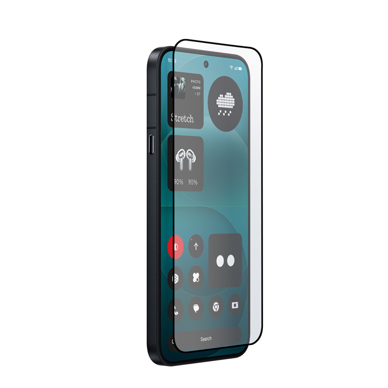 Crong 3D Armour Glass Lite per visą paviršių klijuojamas grūdintas apsauginis ekrano stiklas, skirtas Nothing Phone 4a Pro