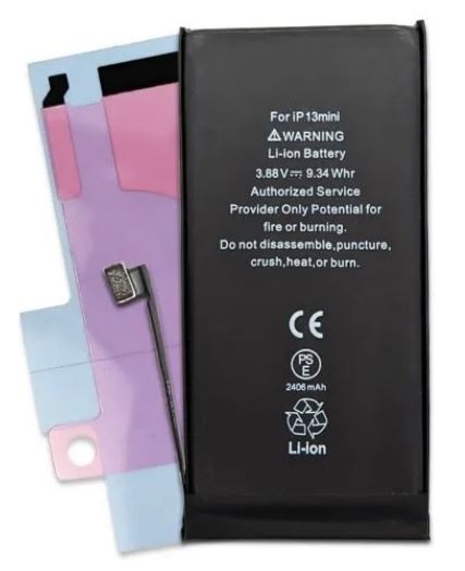 Akumuliatorius Apple iPhone 13 Mini (2406mAh, Originalus IC) su lipduku