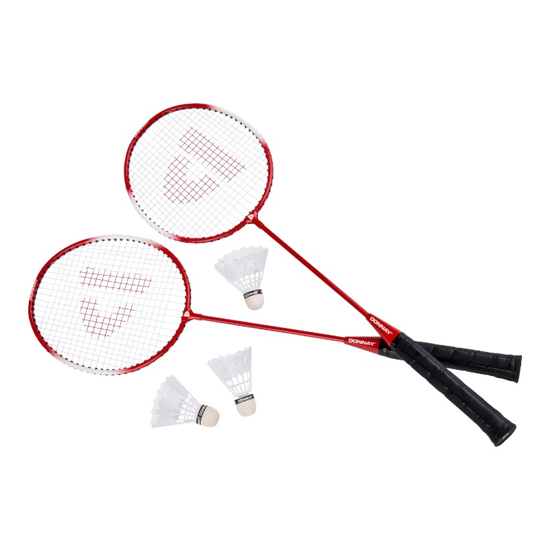 Donnay 6 dalių badmintono rinkinys dėkle, raudonas