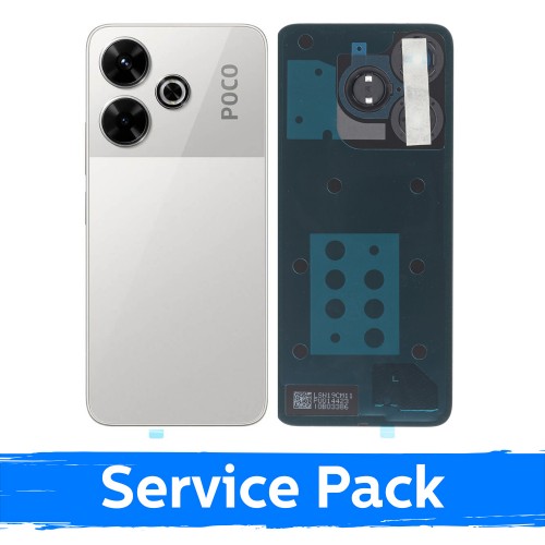 Galinis dangtelis skirtas Xiaomi Poco M6 4G / Silver / (Service Pack)