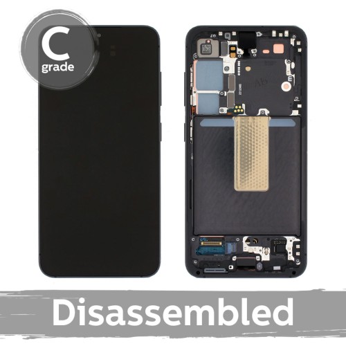 LCD-дисплей Samsung S911 S23 с рамкой / Phantom Black (графитовый) / (7/10, демонтированный)