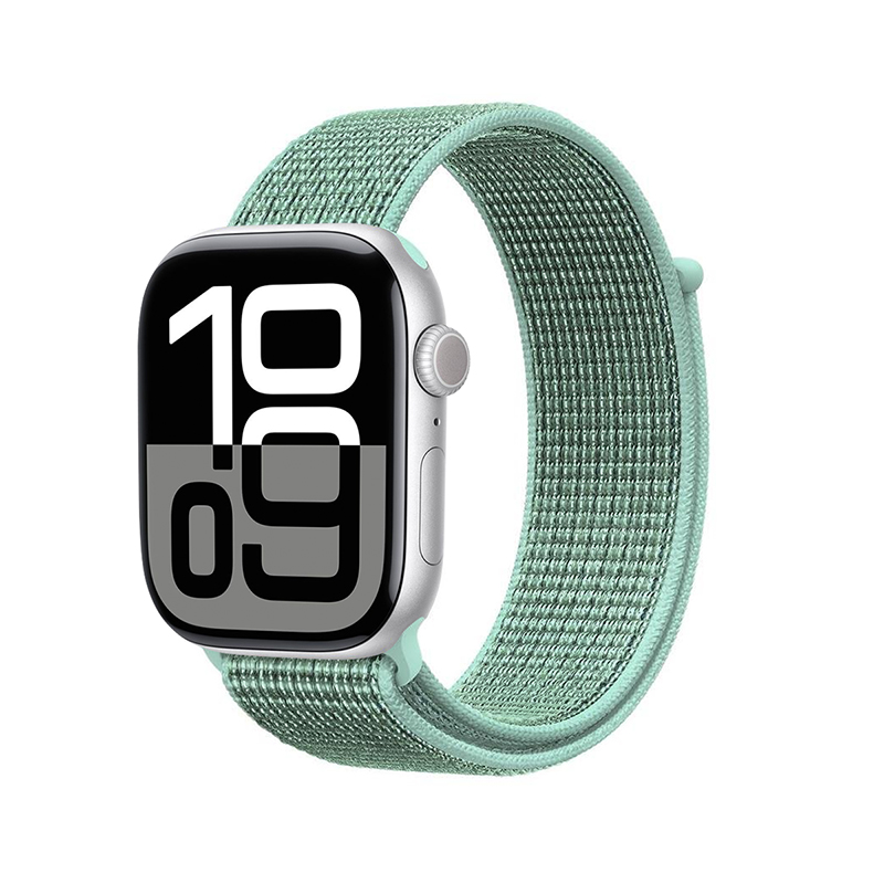 Crong Nylon sportinis Apple Watch dirželis, 38/40/41/42 mm, „Atlantic Green“