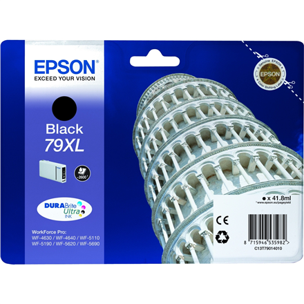 Epson C13T79014010 / 79XL DURABrite Ultra rašalo kasetė, juoda