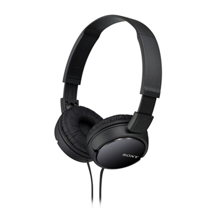 Sony MDR-ZX110 – laidinės ant ausų dedamos ausinės, juodos