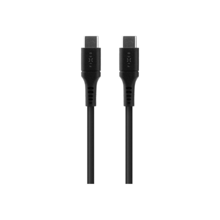 Fixed FIXDLS-CC2-BK skystojo silikono USB-C–USB-C laidas, 2 m, 60 W