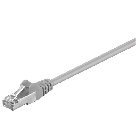 Goobay 50126 CAT 5e patchcable, F/UTP Grey RJ45 male (8P8C) RJ45 male (8P8C)