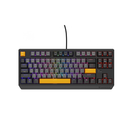 Genesis THOR 230 TKL Mechanical Gaming Keyboard Wired US Outemu Red Anchor Gray Negative