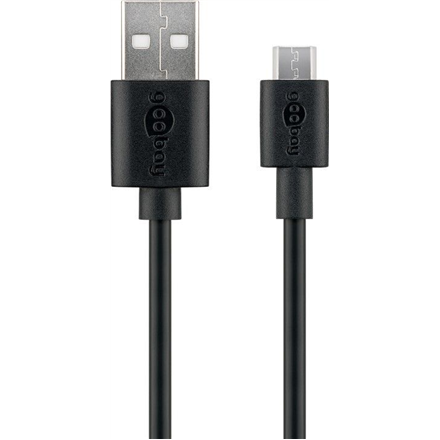 Goobay Micro USB charging and sync cable 46800 USB-A to micro-USB USB 2.0 male (type A) USB 2.0 micro male (type B)