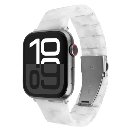 FIXED FIXREST-436-CW – epoksidinės dervos laikrodžio dirželis, 38/40/41 mm, Apple Watch, debesų baltumo