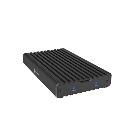 Raidsonic IB-2817M-C32 korpusas 2x NVMe SSD, su USB 3.2 Gen 2x2 Type-C jungtimi