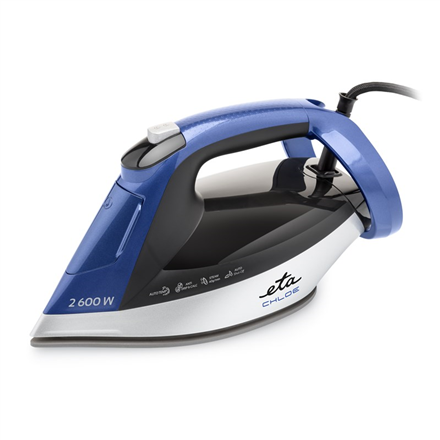 ETA Steam Iron ETA227690000 Chloe Steam Iron 2600 W Water tank capacity 350 ml Continuous steam 40 g/min Silver/Blue