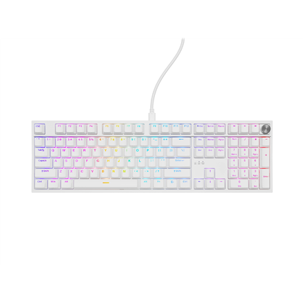 Genesis Thor 404 Mechanical Gaming Keyboard Wired US Gateron Yellow Pro White