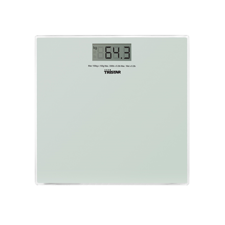 Tristar WG-2419 vonios svarstyklės, iki 150 kg, 100 g tikslumas, baltos