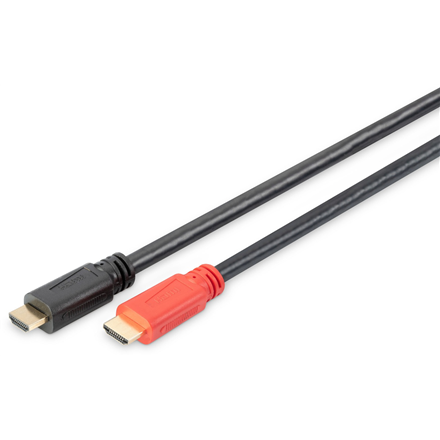 DIGITUS DB-330118-100-S – 10 m High Speed HDMI kabelis su signalo stiprintuvu, Type-A kištukai