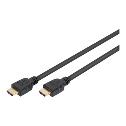 DIGITUS AK-330124-010-S – Ultra High Speed HDMI with Ethernet Type-A kabelis su dviem kištukais, 1 m