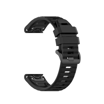 Fixed FIXSST-QF26MM-BK silikoninis dirželis, skirtas Garmin QuickFit 26 mm, juodas