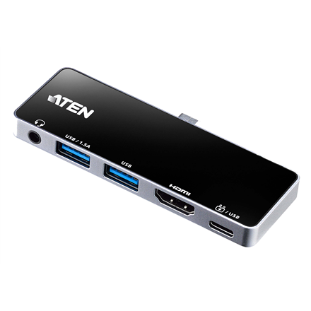ATEN UH3238-AT – kelioninė USB-C doko stotelė su praeinamuoju maitinimu
