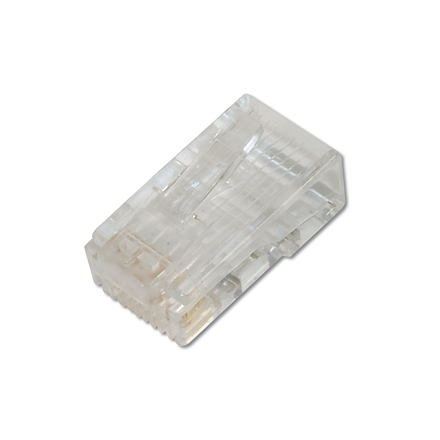 Digitus AK-219602 CAT 6 modulinis kištukas, 8P8C, neekranuotas, skirtas apvaliam kabeliui, dviejų dalių kištukas