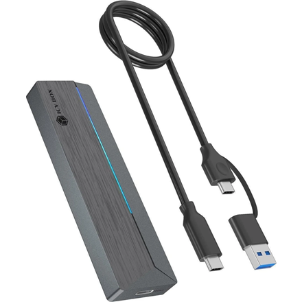 Raidsonic Icy Box M.2 SATA/NVMe SSD Enclosure with USB 3.2 Gen 2 Type-C and RGB light Warranty IB-1826MCL-CU31 month(s)