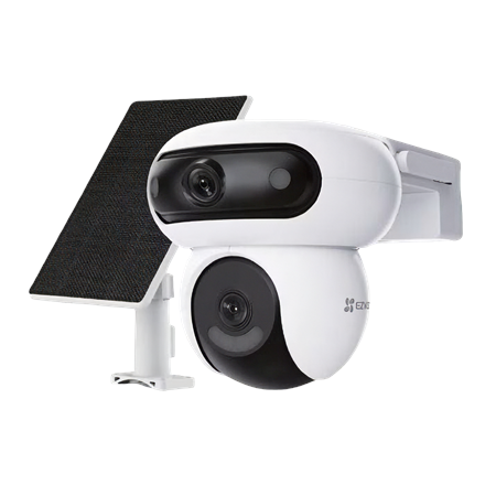 EZVIZ Battery-Powered PT IP Camera with Solar Panel Kit CS-HB90x/SP 4+4 MP 2.8mm/6mm IP65 H.264/H.265 Micro SD, Max. 512 GB